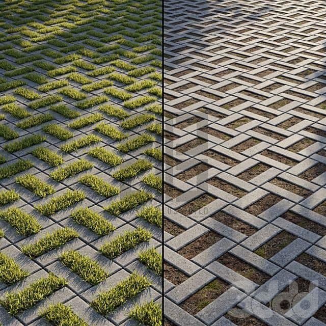 Before Grasscrete installation