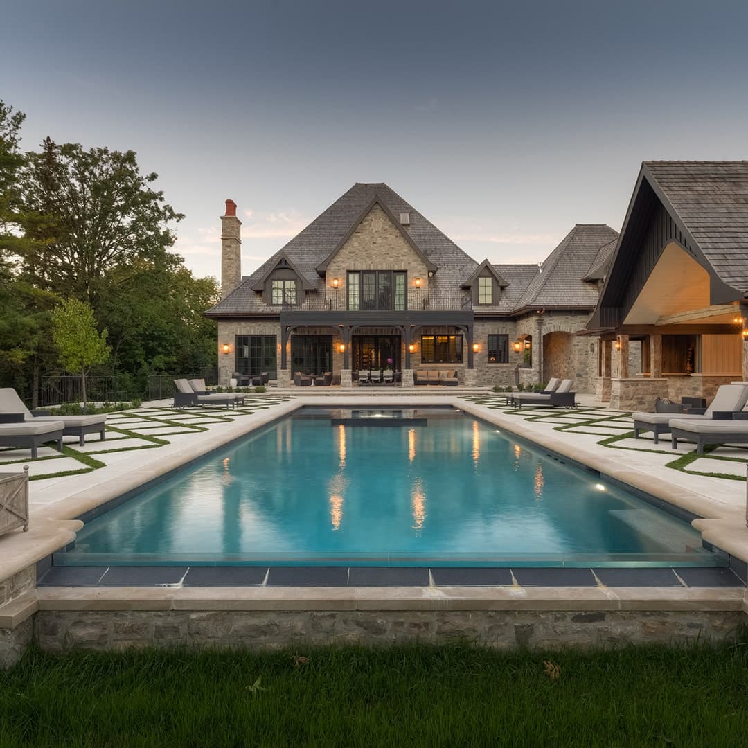Pool terrace surfacing