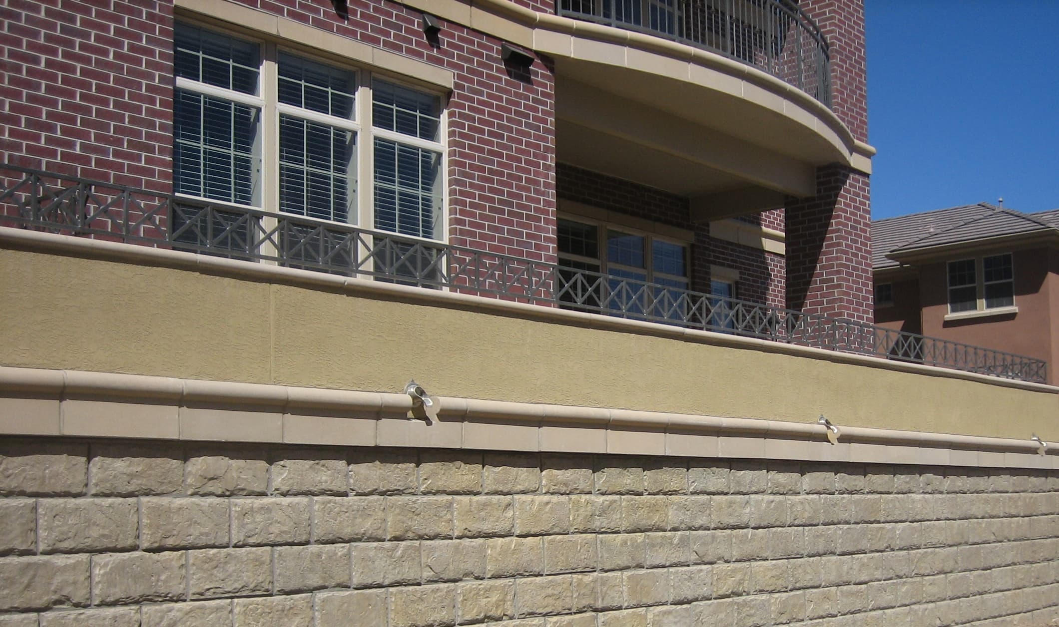 Bomanite Con-Color — coloured concrete wall and floor application